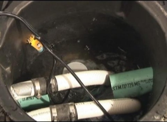 A sump system.
