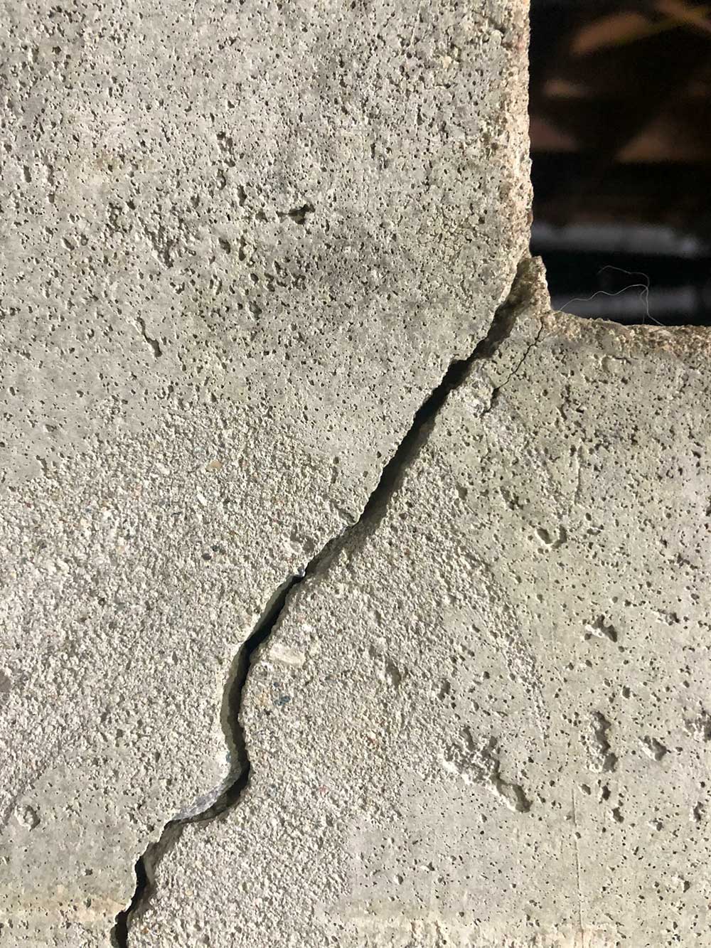 Cracked Foundation.
