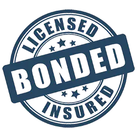 Licensed, bonded and ensured graphic.